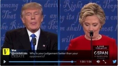 Premier débat TV, et déjà Trump tire la langue