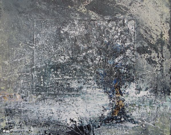 Givre 70x60 acry sur toile gegout ©adagp