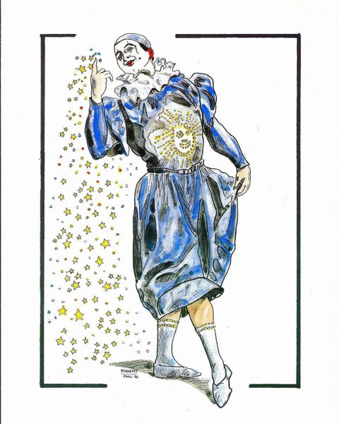 Qui a créé ce beau clown pierrot?