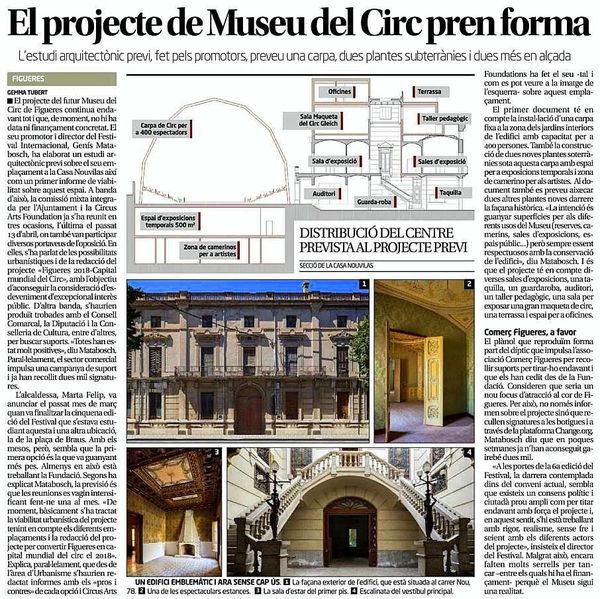 Le projet du musée du cirque européen à Figueres prend forme