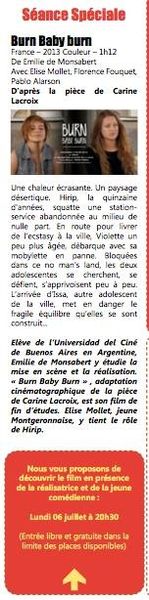Cyrano : Elise MOLLET dans Burn Baby Burn