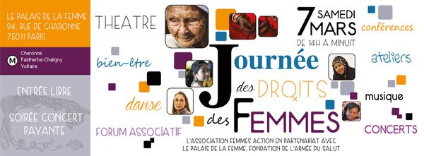 Journée de la femme Paris 7 mars 2015 - Femmes Action Armée du Salut