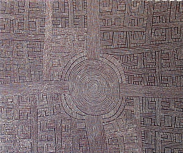 Bambatu Napangardi 180x150cm. fera partie de l'exposition de Dijon (2 au 11 juin 2016)