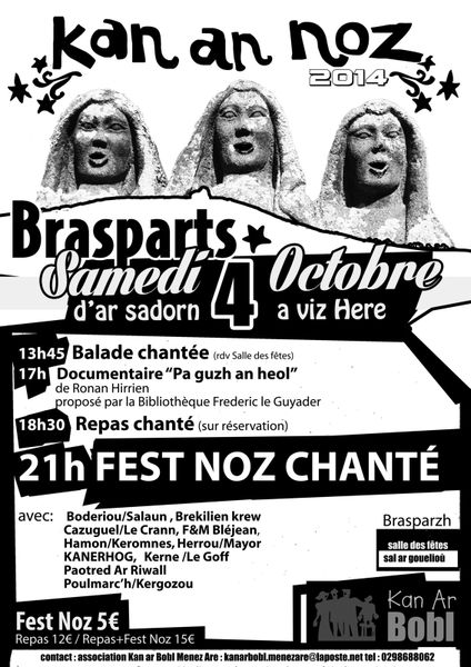 Kann an noz le 4 octobre à Brasparts..