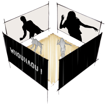 WHOUHAOU! Installation immersive tout public : Studio 13/16 du CENTRE POMPIDOU..