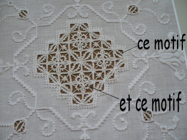 Broderie Reticello : les motifs dont l'explication