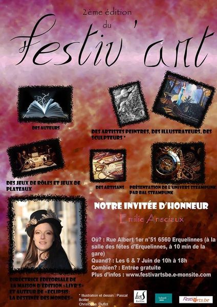 Festiv'arts 2015 : Salon du livre d'Erquelinnes.