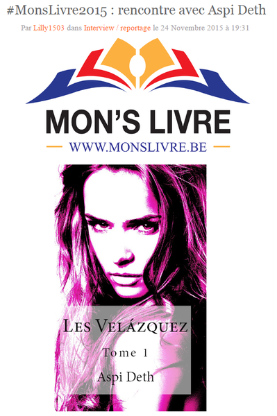 Interview pour le blog Les lectures de Lilly (11/2015)