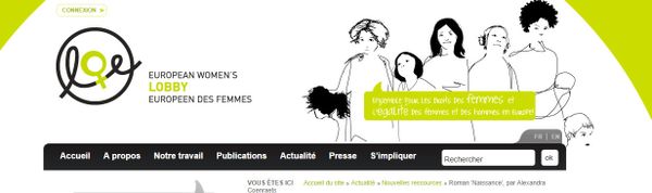 Le roman d'Alexandra Coenraets "Naissance" sur le site de womenlobby.org