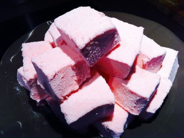 Guimauves à la fraise des bois