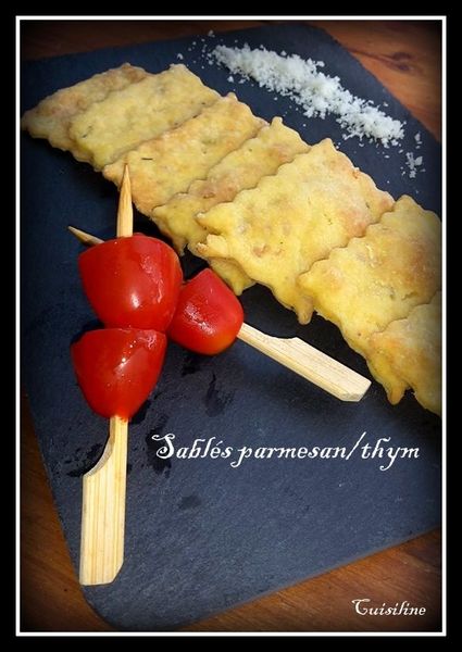 Sablés parmesan/thym