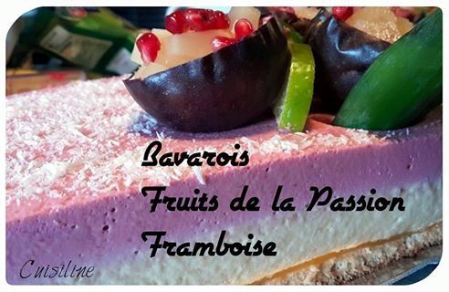 Bavarois Fruis de la Passion et Framboises