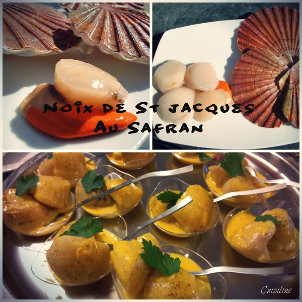 Petites Noix de St Jacques au Safran
