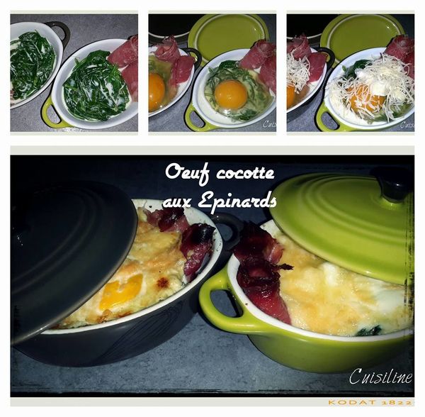 Oeuf Cocotte aux Epinards