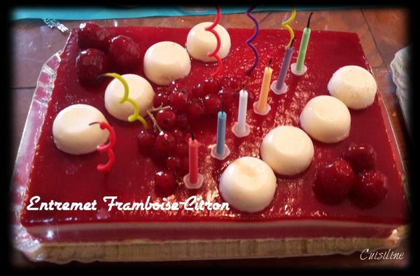 Entremet Framboise/Citron