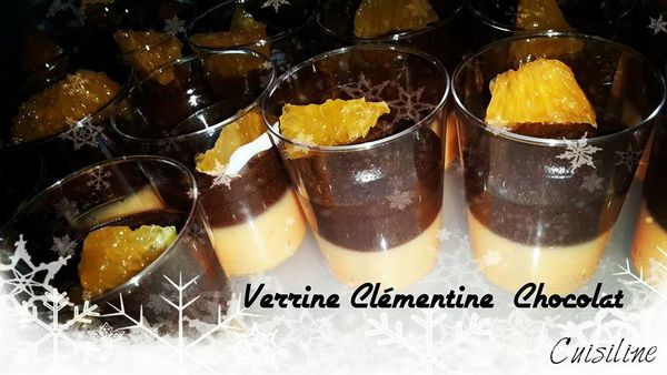 Verrines Clémentine/Chocolat