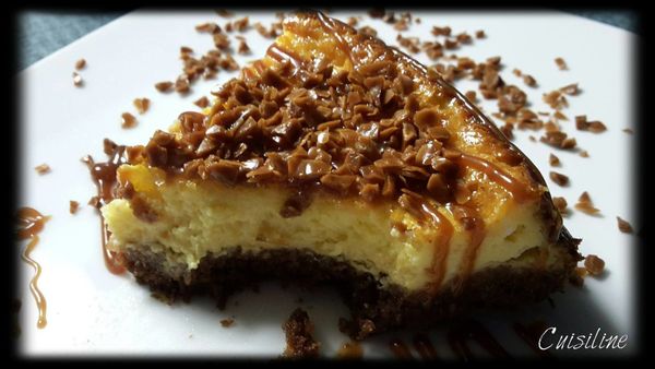 Cheesecake craquant au Caramel d' Isigny