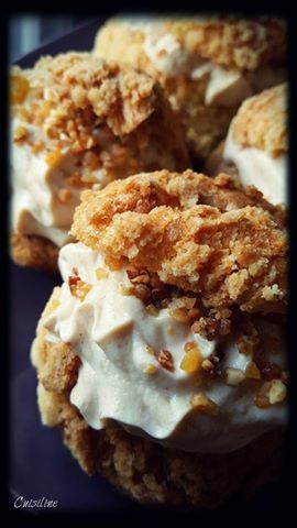Petits Choux croustillants praliné