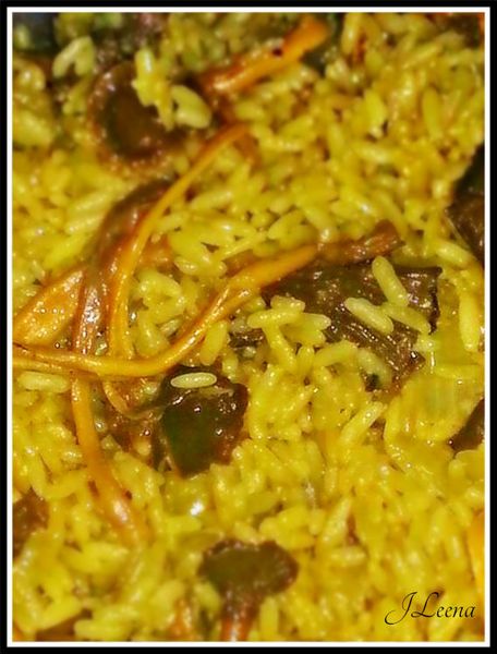 Riz aux chanterelles au curry COOKEO