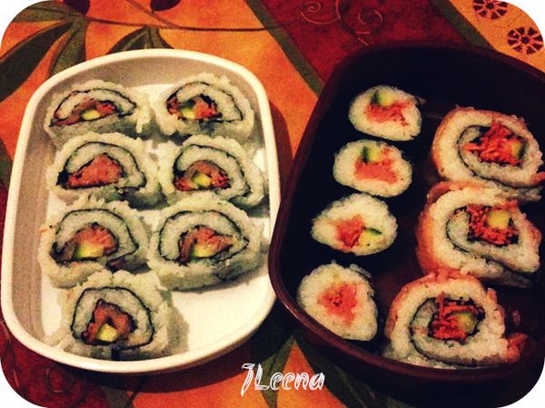 Makis (ou sushis) inversés