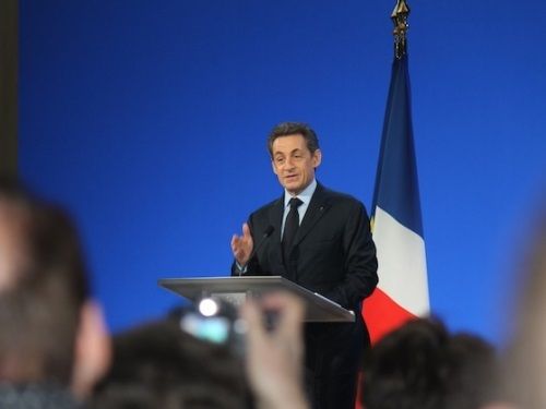 Nicolas Sarkozy à Rillieux-la-Pape.