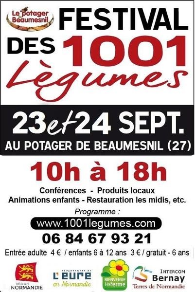 Prochain rdv!! Le Festival des 1001 légumes au Potager de Beaumesnil