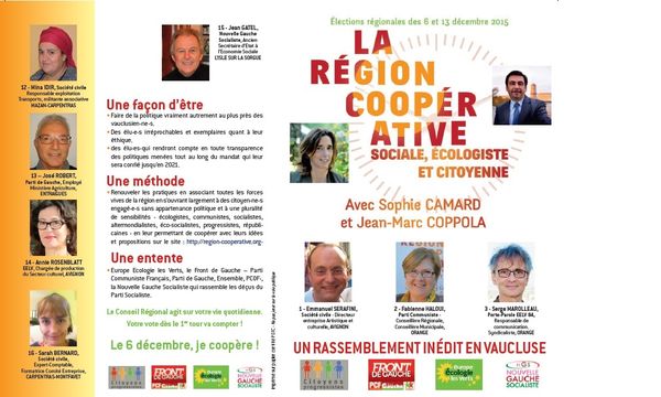 Tract de la région coopérative Vaucluse