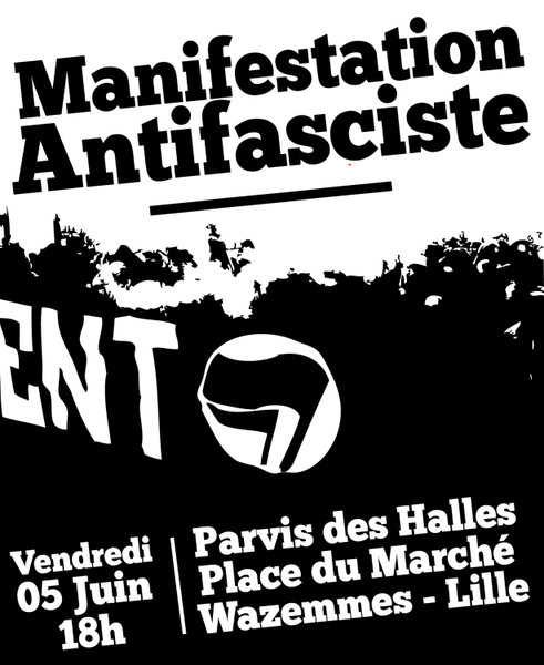 5 juin à Lille : Manifestation antifasciste en mémoire de Clément Méric