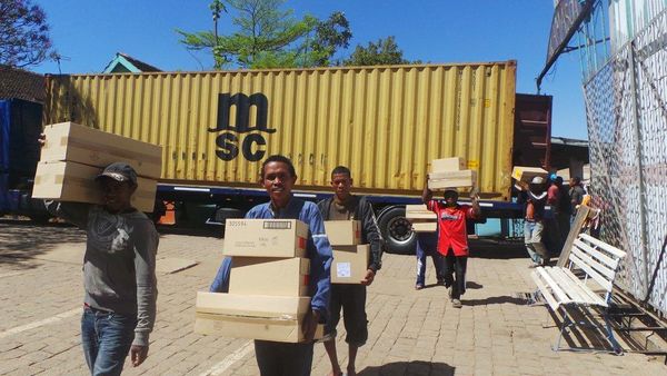 Le container parti de Vendée est arrivé à Madagascar !
