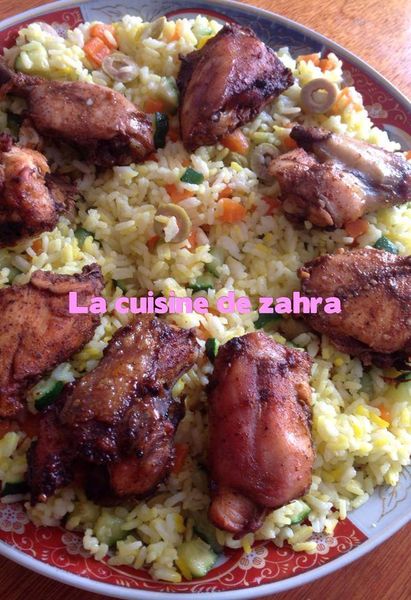 Poulet tandoori et riz
