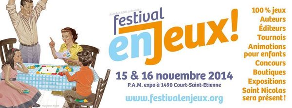 FESTIVAL EN JEUX - 15 et 16 novembre 2014 à Court-Saint-Étienne