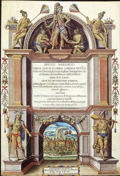 Brevis naratio... un ouvrage de Jacob le Moyne de Morgues et Théodore de Bry