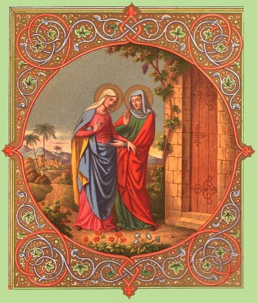 Chromolithographie tirée de « La Vie et les Mystères de la Bienheureuse Vierge Marie,