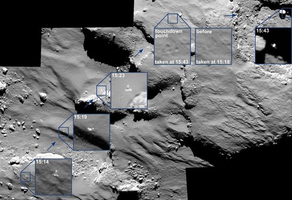 Philaes Landeabstieg Quelle:ESA