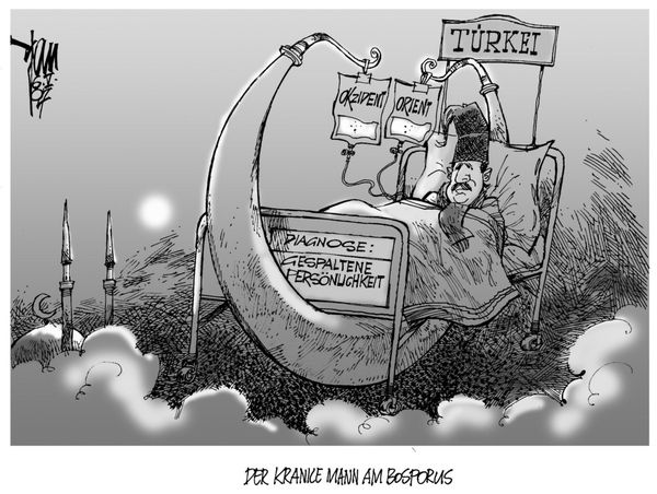 Der kranke Mann von Bospous Quelle: Janson-Karikatur.de