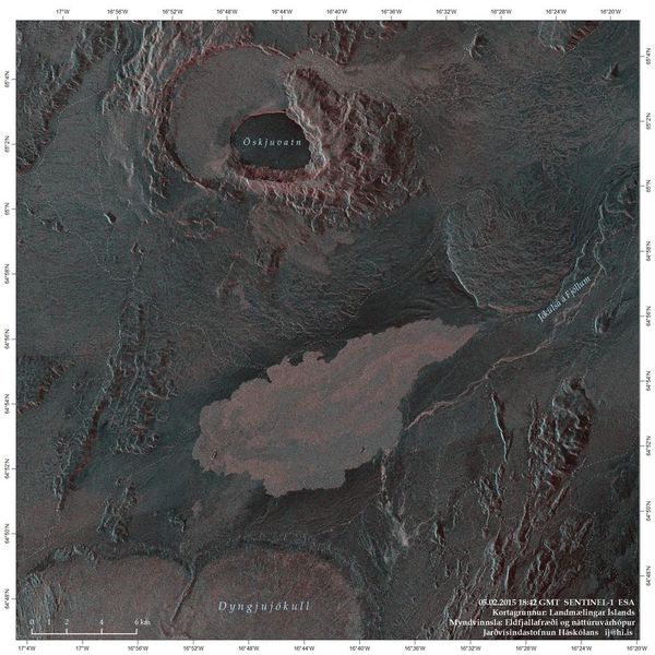 Der Eindringling gesehen vom ESA-Satelliten Sentinel