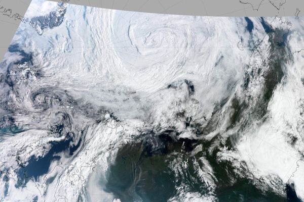 Orkan im August 2012 über der Arktis Quelle: NASA