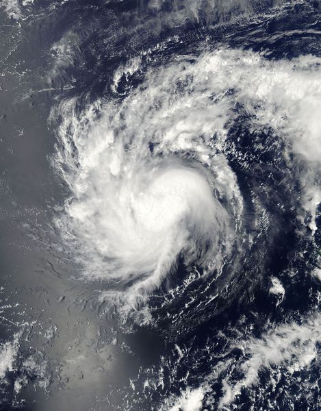 Haishen am 4. April, zum Zeitpunkt seiner stärksten Intensität Quelle: NASA Goddard's MODIS Rapid Response Team