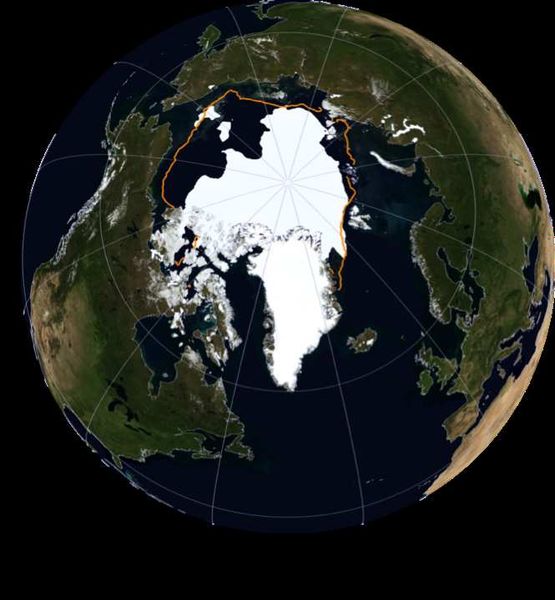 Meereseisminimum 10. September 2016 Quelle: NASA Earth Observatory