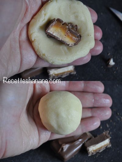 Cookies fourrés (caramel, choco)