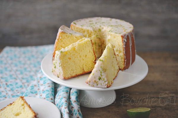 Chiffon cake au citron vert