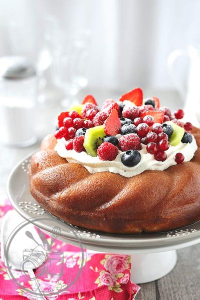 Baba ou savarin aux fruits de saison