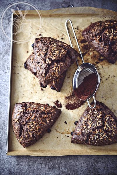 Scones cacao coco