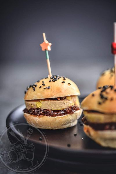Mini burger foie gras et truffe