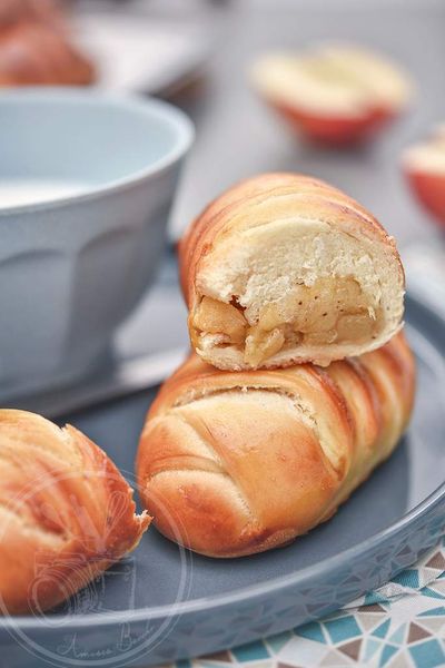 Petits pain au lait ribot et pommes caramélisée