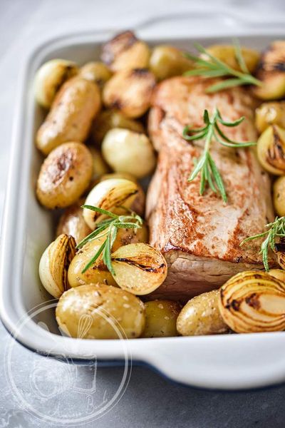 Filet mignon de veau et ses pommes de terre grenailles