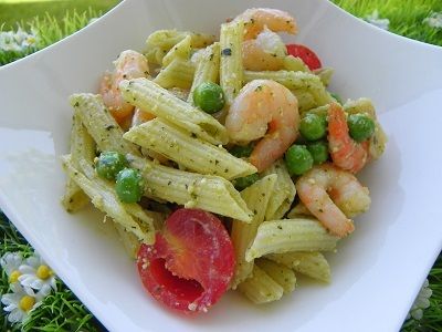 SALADE DE PENNE AUX PETITS POIS (thermomix)