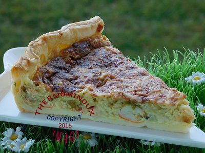 QUICHE POIREAUX SURIMI ECREVISSES (thermomix)