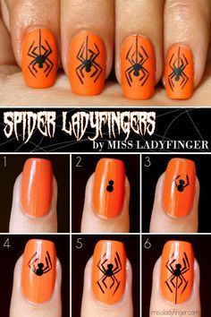 Tutoriel nail art araignée, spider