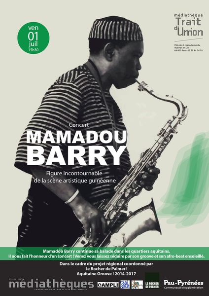 2 concerts gratuits de l'artiste Mamadou Barry à Pau !